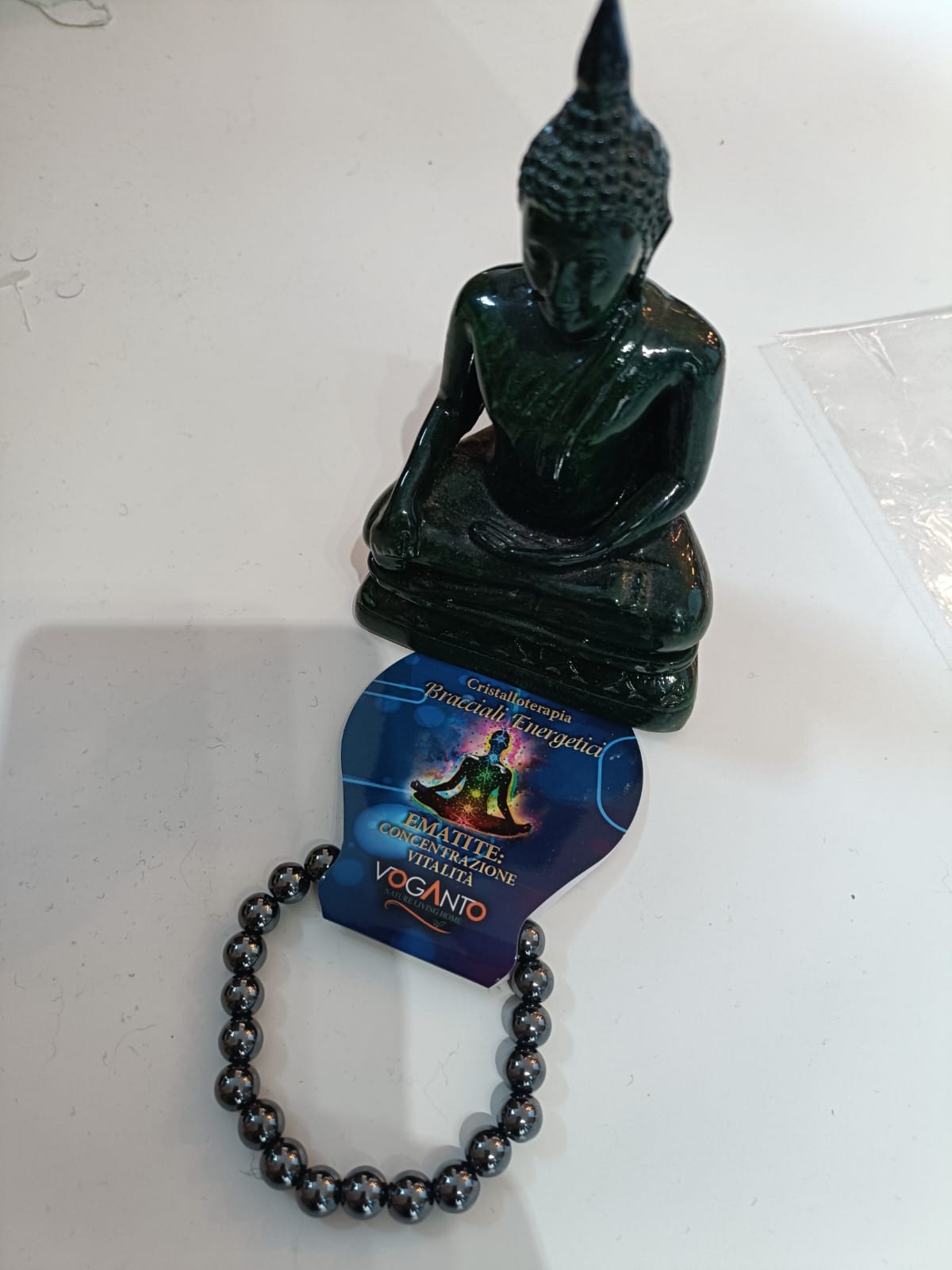Bracciale energetico per cristalloterapia con Ematite