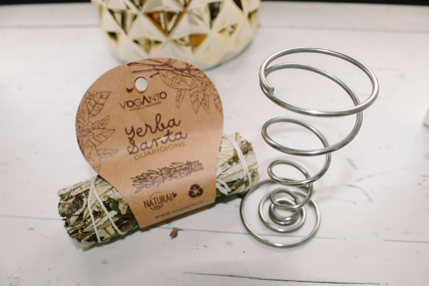 Bruciatore a spirale per Palo Santo e Salvia